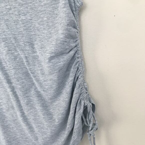 Theory Rimaeya Tie Side Cinched Gray Tank Top M - Picture 7 of 11